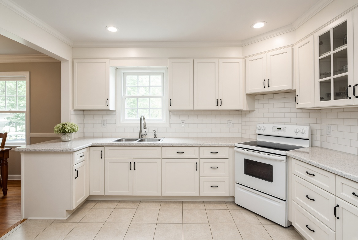 Cabinet painting in an Orange Blossom Gardens kitchen
