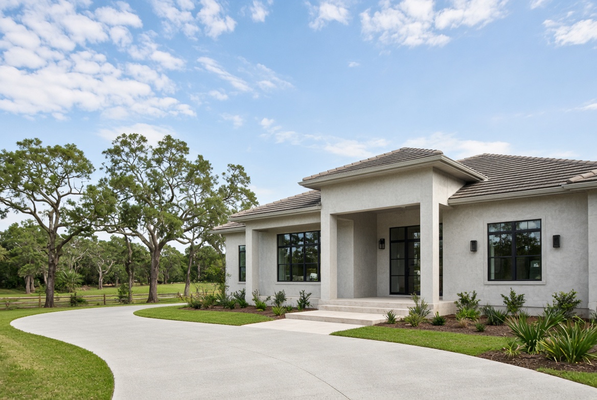Villa near preserve trees in Chitty Chatty in The Villages