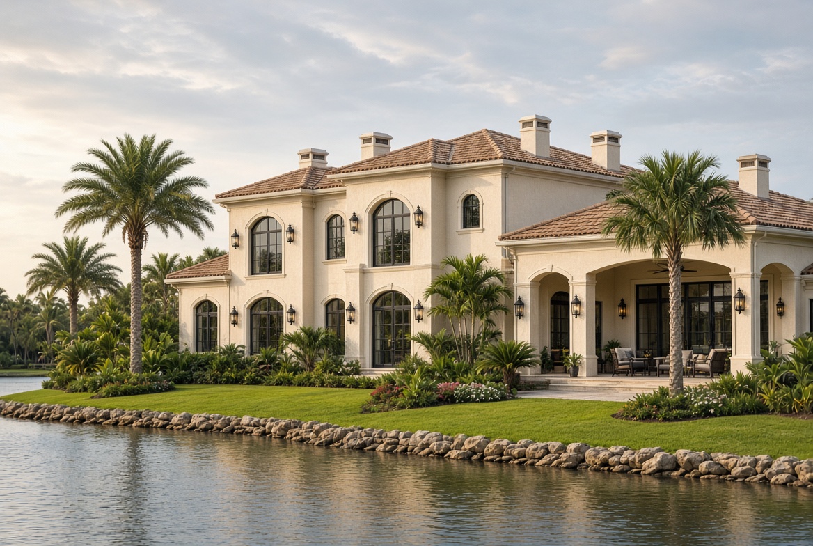 Large waterfront-style home near Bridgeport at Lake Sumter